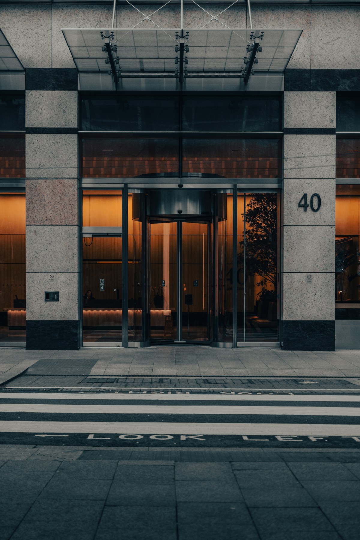 Commercial building entrance for business locksmith service in Corpus Christi